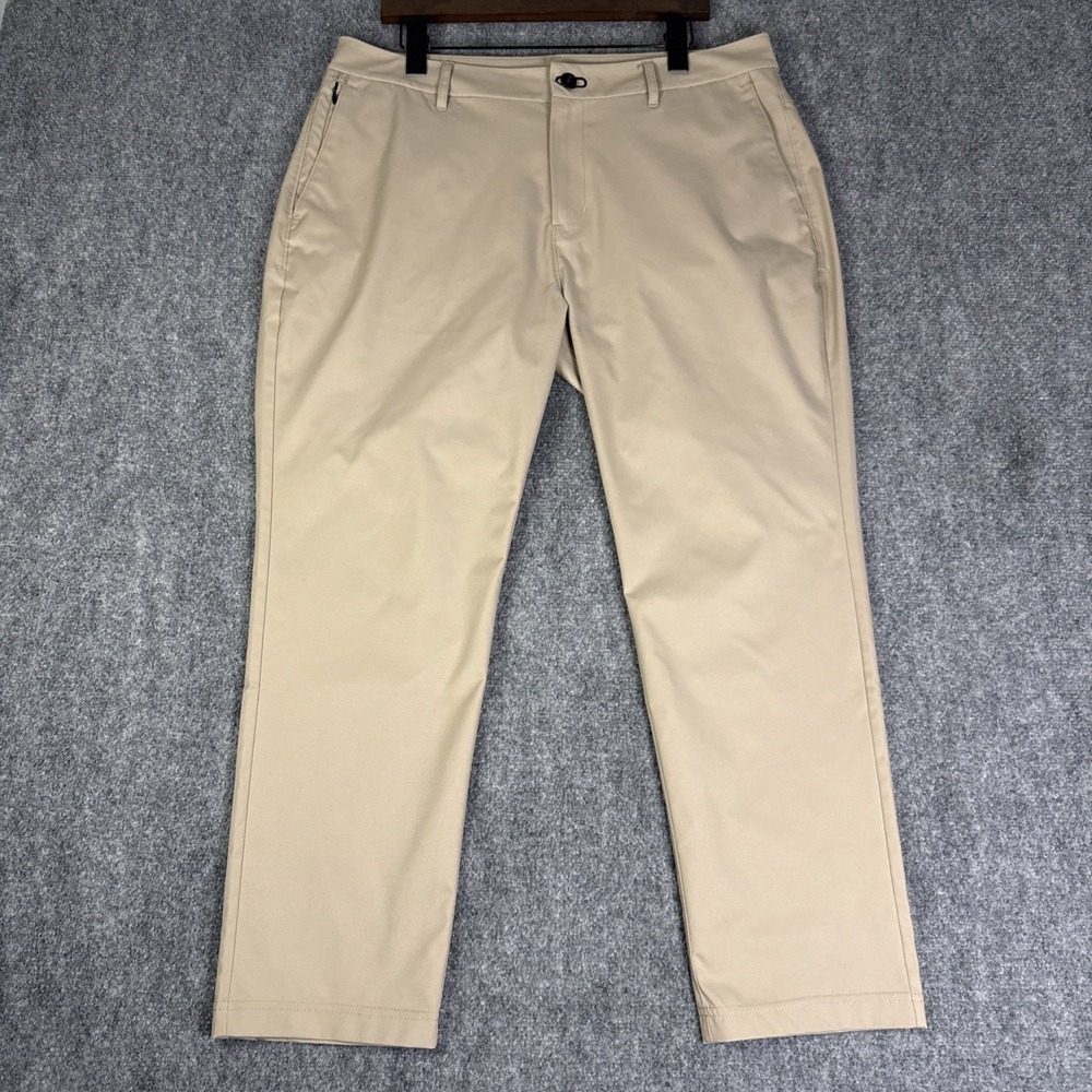 Public Rec Gamechanger Pants Stretch Performance 36x28 (35x26)Mens Tan Tech Golf